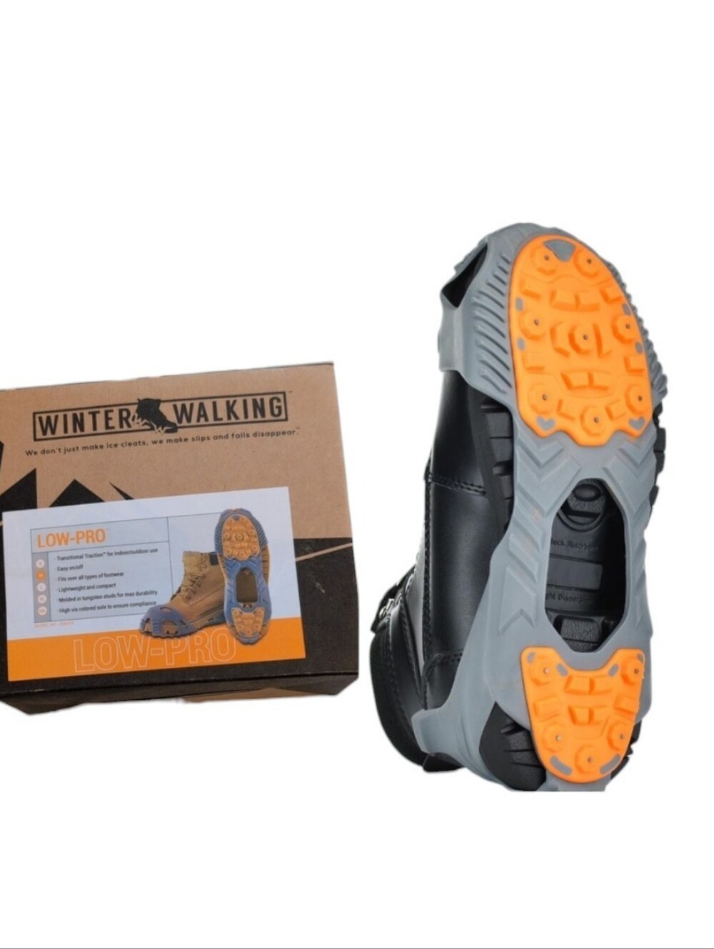 NEW Winter Walking Low Pro Traction Device Ice Cleats Medium